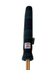 Mairead Hume® Black Watch Tartan Harris Tweed® Golf Alignment Stick Cover — upright view on plain background