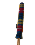 Mairead Hume® Buchanan Tartan Harris Tweed® Golf Alignment Stick Cover — angled view on plain background