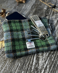 Valuables Pouch with Zip in Harris Tweed®
