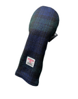 Golf Club 3 wood head cover in Black Watch Harris Tweed®