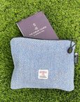 Valuables Pouch with Zip in Harris Tweed®