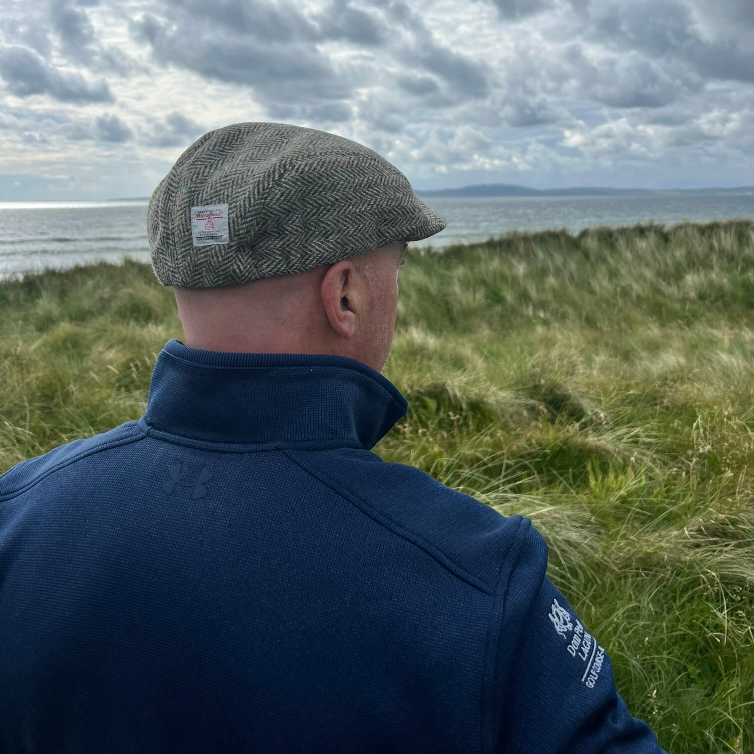 Flat Cap in Herringbone Harris Tweed® at The Machrie Golf Course, Islay