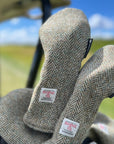 Headcovers & Putter Cover Set in Herringbone Harris Tweed®