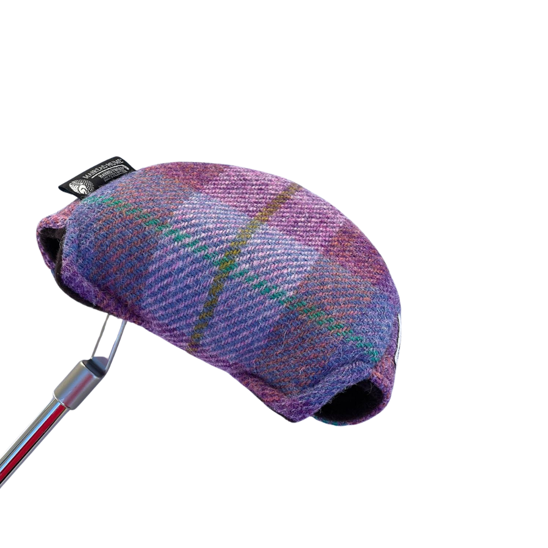 Mallet Golf Putter Cover with Magnet Closure in Harris Tweed®