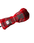 Golf Club Driver head cover in red check Harris Tweed®