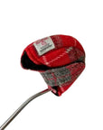 Mallet Golf Putter Cover with Magnet Closure in Red Tartan Harris Tweed®