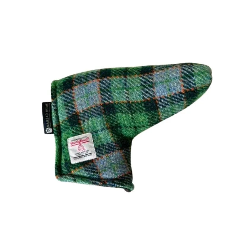 Blade Putter Cover in Green Harris Tweed