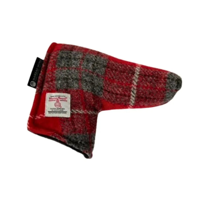 Blade Putter Cover in Red Harris Tweed