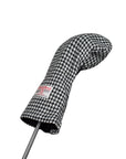 Golf Club Headcover in Black & White Harris Tweed®