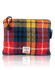 Valuables Pouch with Zip in Buchanan  Tartan Harris Tweed®