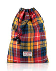 Golf Shoe Bag in Buchanan Tartan Harris Tweed