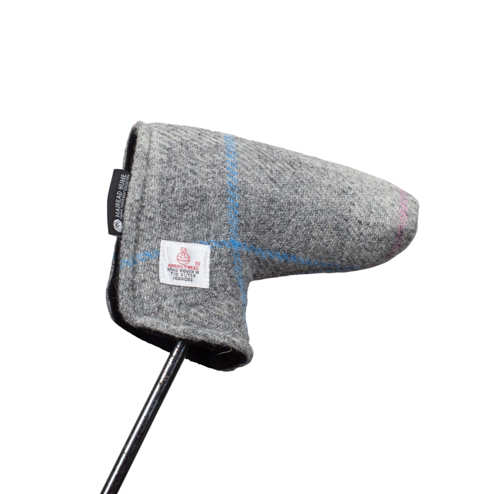 Blade Putter Cover in Grey Harris Tweed