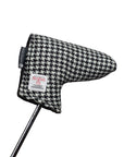 Blade Putter Cover in Black & White Harris Tweed