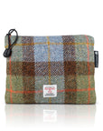 Valuables Pouch with Zip in MacLeod Tartan Harris Tweed®