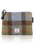 Valuables Pouch with Zip in MacLeod Tartan Harris Tweed®