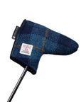 Blade Putter Cover in Navy Blue Harris Tweed