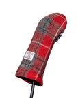 Golf Club Headcover in Red Check Harris Tweed®