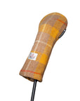 Golf Club 3 Wood Headcover in Yellow Harris Tweed®