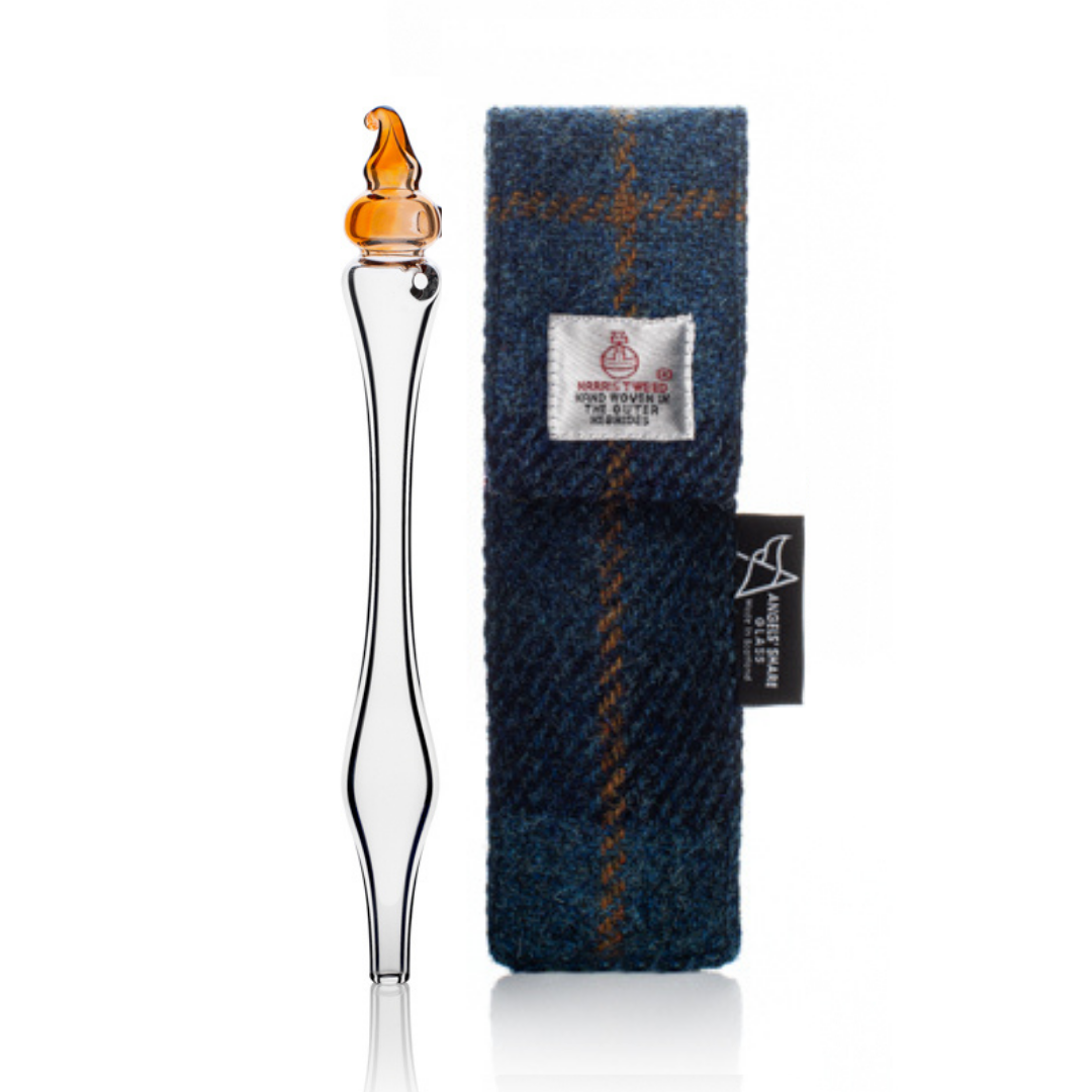 Whisky water dropper with Harris Tweed® Case