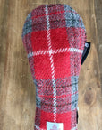 Golf Club Headcover in Red Check Harris Tweed®