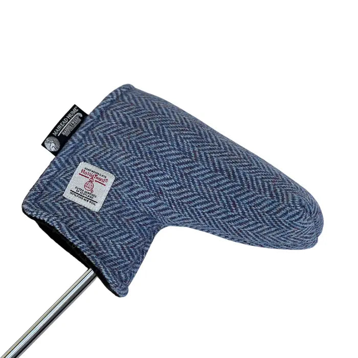 Golf Blade Putter Cover with Magnetic Closure in Harris Tweed®