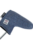 Golf Blade Putter Cover with Magnetic Closure in Harris Tweed®