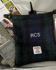 Harris Tweed Tee Bag with Initials embroidered