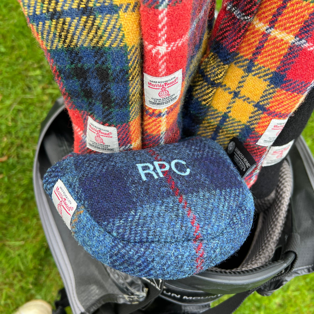 Mallet Putter cover with initials embroidered