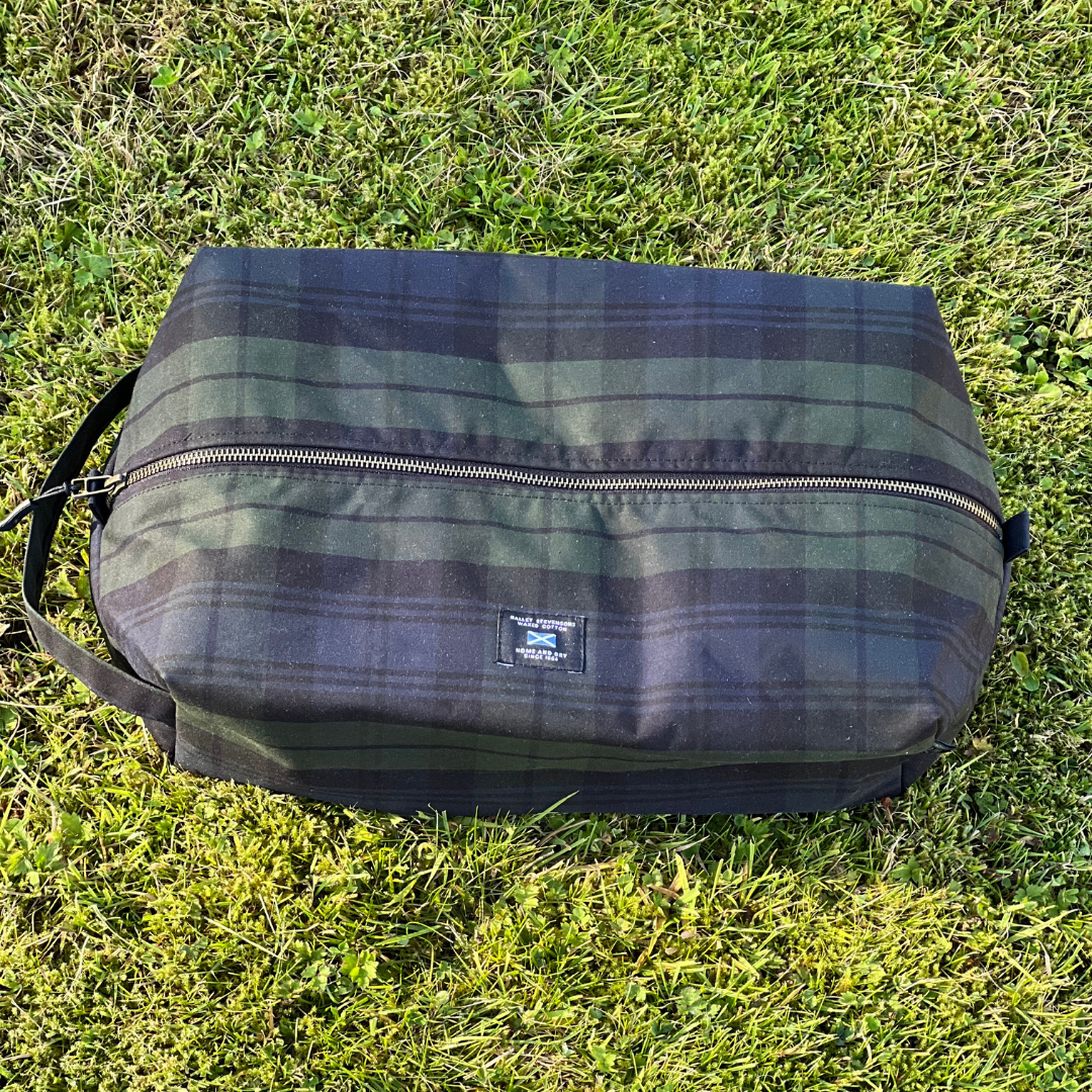 Waxed Cotton Golf Shoe Bag - new design
