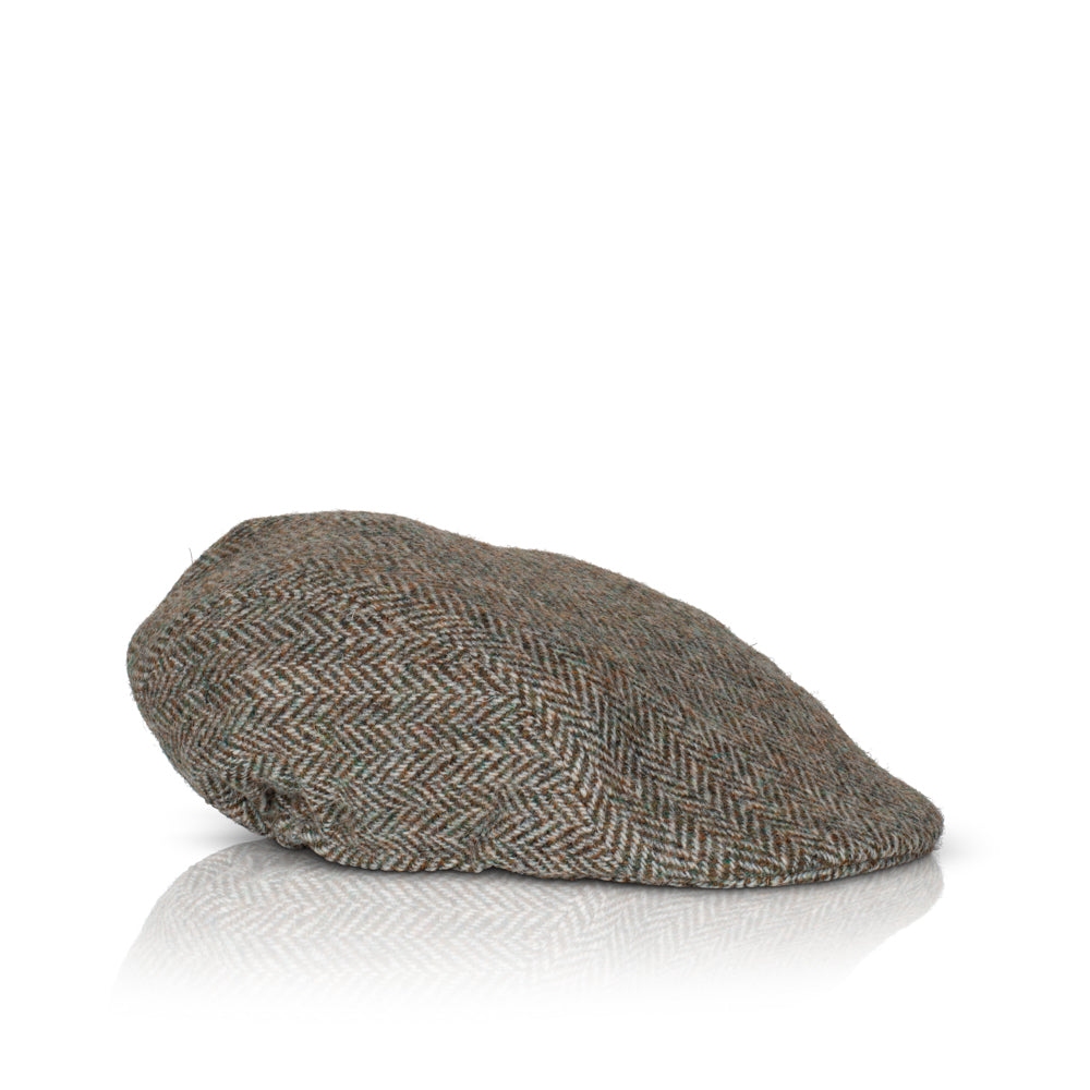 Flat Cap in Herringbone Harris Tweed®