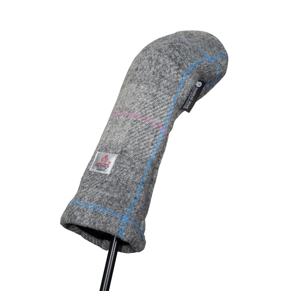 Golf Club 3 Wood Headcover in Grey Harris Tweed®