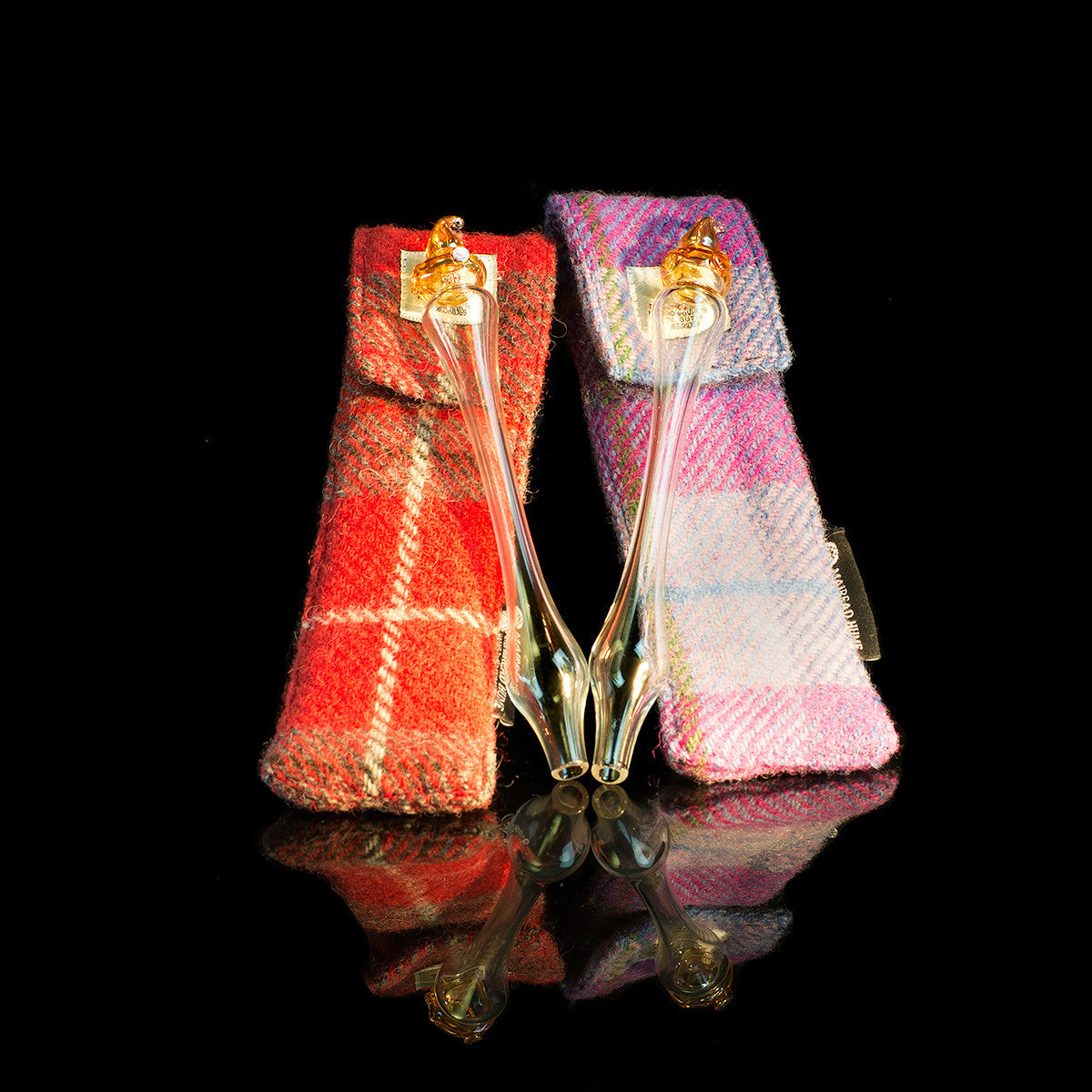 Whisky water dropper with Harris Tweed® Case